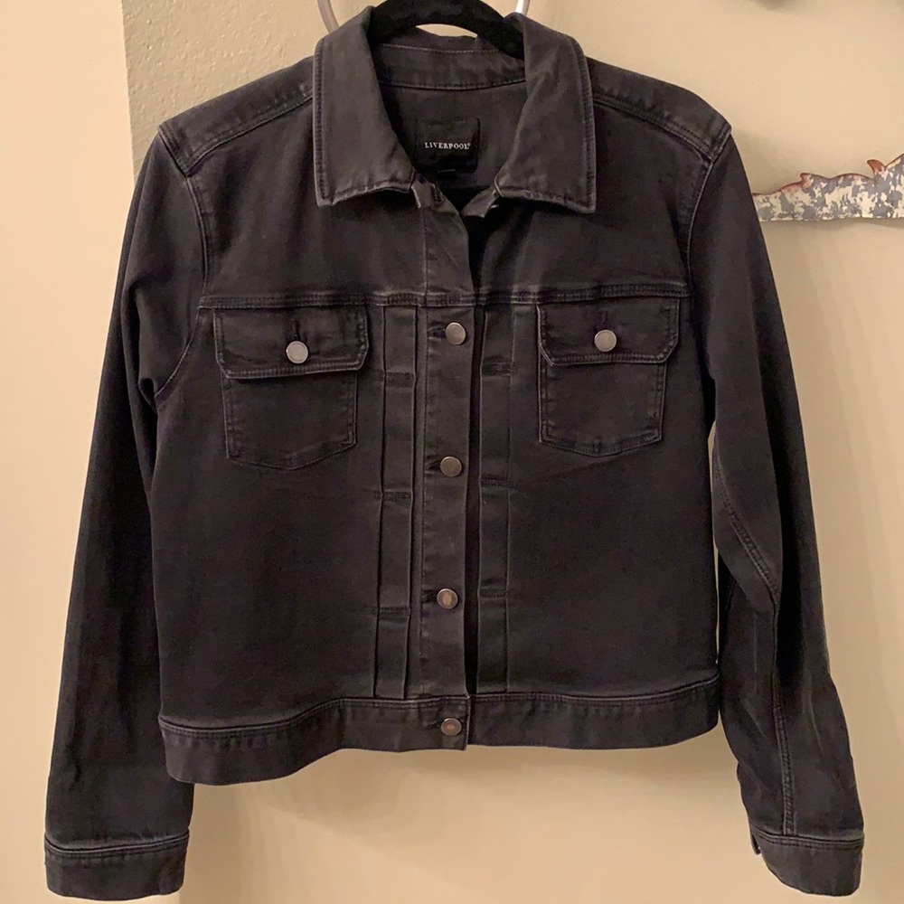 LIVERPOOL black denim jacket.